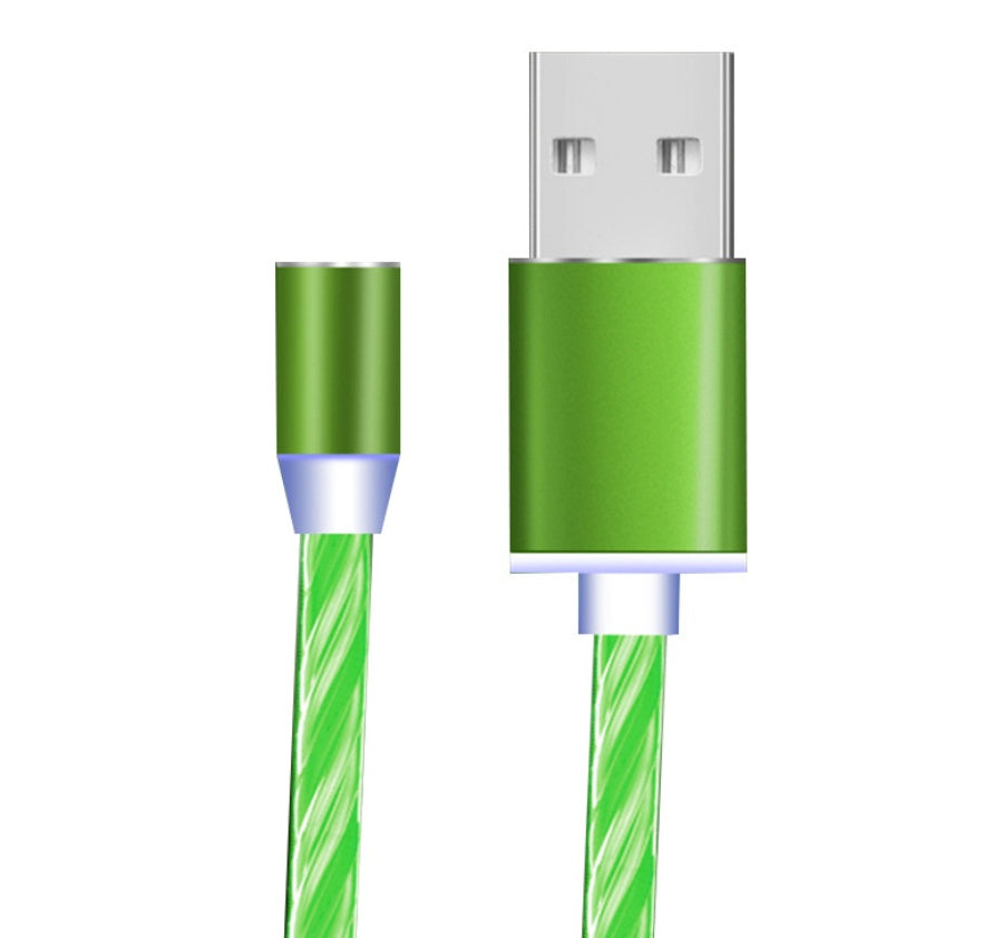 Flowing Light, Compatible with Apple, Magnetic Streamer Cable, for Iphone & Android Typec