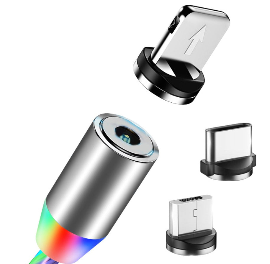 Flowing Light, Compatible with Apple, Magnetic Streamer Cable, for Iphone & Android Typec