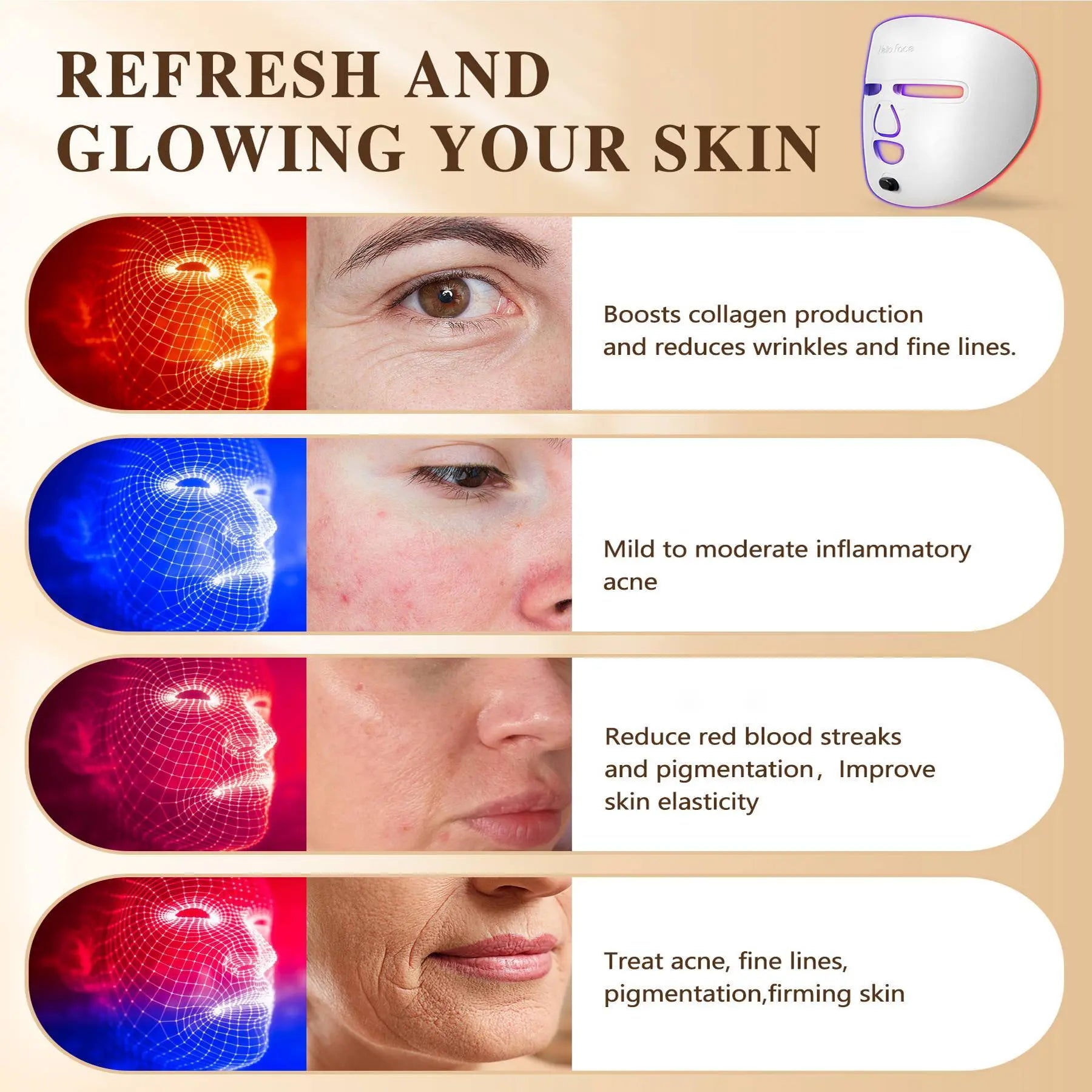 Red Light Therapy Mask NexBio